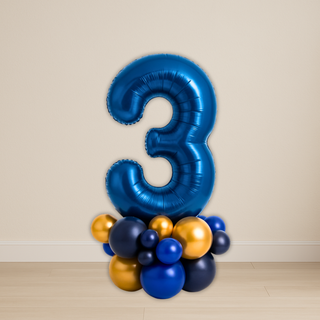 Navy Blue Number Balloon Stacks | 1.5m to 2m – Luxe Display