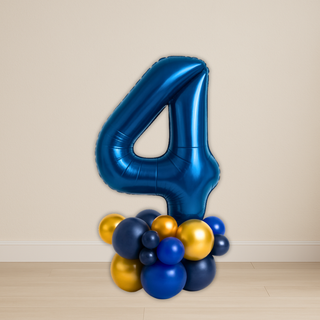 Navy Blue Number Balloon Stacks | 1.5m to 2m – Luxe Display