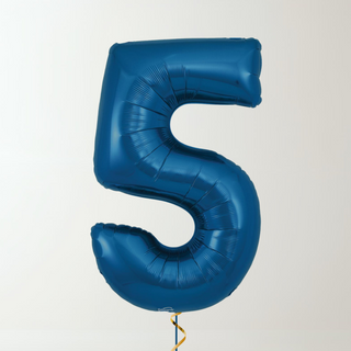 Navy Blue Foil Number Balloons (34” Helium-Filled) 5 The Party Hut | Balloons, Fancy Dress & Party Supplies Cheltenham