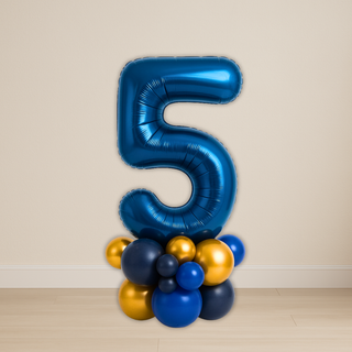Navy Blue Number Balloon Stacks | 1.5m to 2m – Luxe Display