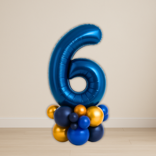 Navy Blue Number Balloon Stacks | 1.5m to 2m – Luxe Display