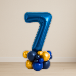 Navy Blue Number Balloon Stacks | 1.5m to 2m – Luxe Display