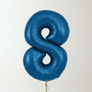 Navy Blue Foil Number Balloons (34” Helium-Filled) 8 The Party Hut | Balloons, Fancy Dress & Party Supplies Cheltenham