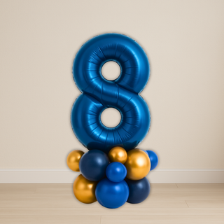 Navy Blue Number Balloon Stacks | 1.5m to 2m – Luxe Display