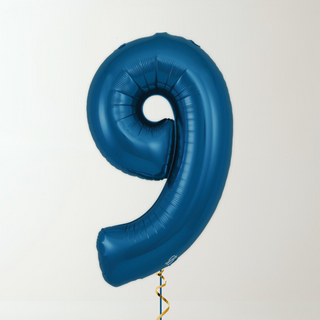Navy Blue Foil Number Balloons (34” Helium-Filled) 9 The Party Hut | Balloons, Fancy Dress & Party Supplies Cheltenham