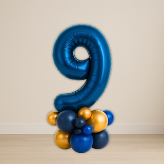 Navy Blue Number Balloon Stacks | 1.5m to 2m – Luxe Display