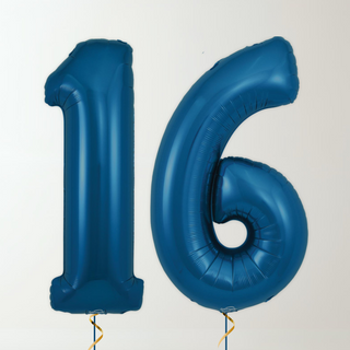 Navy Blue Foil Number Balloons (34” Helium-Filled) 16 The Party Hut | Balloons, Fancy Dress & Party Supplies Cheltenham