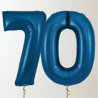 Navy Blue Foil Number Balloons (34” Helium-Filled) 70 The Party Hut | Balloons, Fancy Dress & Party Supplies Cheltenham