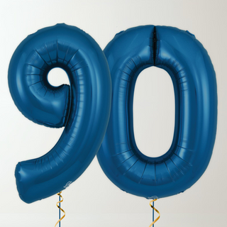 Navy Blue Foil Number Balloons (34” Helium-Filled) 90 The Party Hut | Balloons, Fancy Dress & Party Supplies Cheltenham