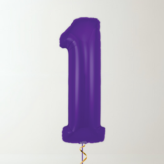 Purple Foil Number Balloons (34” Helium-Filled) 1 The Party Hut | Balloons, Fancy Dress & Party Supplies Cheltenham
