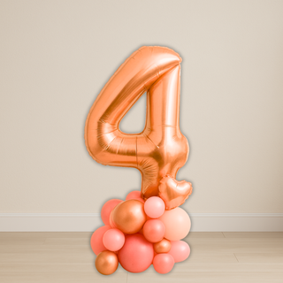 Rose Gold Number Balloon Stacks | 1.5m to 2m – Luxe Floor Display