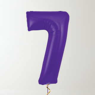 Purple Foil Number Balloons (34” Helium-Filled) 7 The Party Hut | Balloons, Fancy Dress & Party Supplies Cheltenham