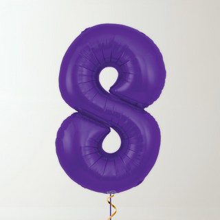 Purple Foil Number Balloons (34” Helium-Filled) 8 The Party Hut | Balloons, Fancy Dress & Party Supplies Cheltenham