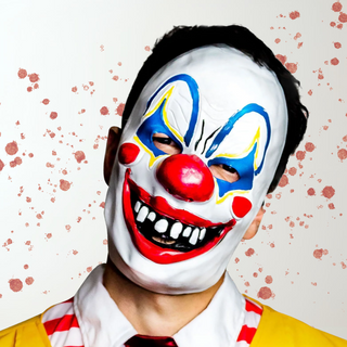 Classic Creepy Clown Mask – Halloween Fancy Dress The Party Hut | Balloons, Fancy Dress & Party Supplies Cheltenham