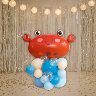 Crab Balloon Stack – Under the Sea Party Balloon Display