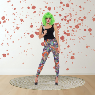 Adults Creepy Clown Leggings – Halloween Horror Print The Party Hut | Balloons, Fancy Dress & Party Supplies Cheltenham