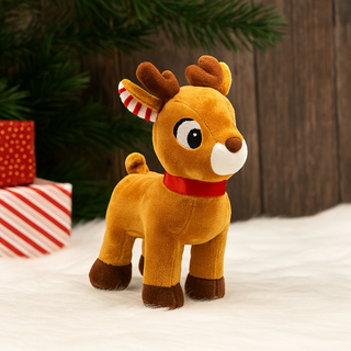 7Inch Plush Reindeer Soft Toy – Christmas Teddy