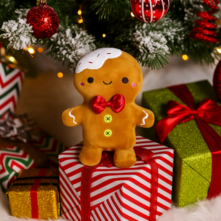 8Inch Gingerbread Soft Toy – Festive Holiday Plush