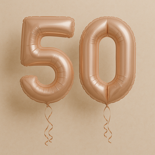 Nude Number Balloons | Foil, 34”