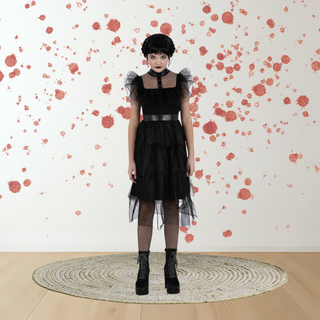 Kids Wednesday Addams Prom Dress – Gothic Costume Large (10-12yrs) The Party Hut | Balloons, Fancy Dress & Party Supplies Cheltenham