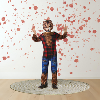 Kids Werewolf Costume – Jumpsuit & Mask Halloween Outfit The Party Hut | Balloons, Fancy Dress & Party Supplies Cheltenham