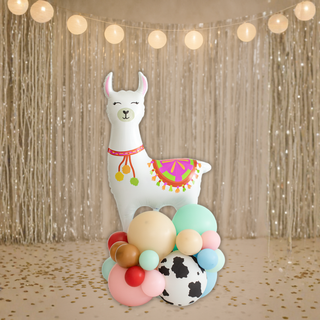 Llama Balloon Stack air-filled display