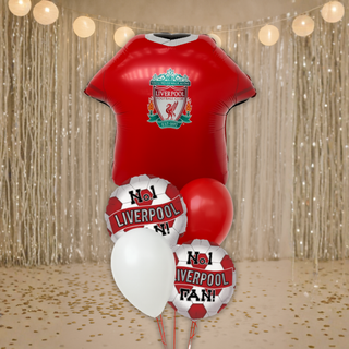 Liverpool No 1 fan balloon bouquet with shirt and birthday balloons – Party Hut Cheltenham