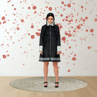 Official Wednesday Addams Adults Costume – Dress & Wig Large (16-18 UK) The Party Hut | Balloons, Fancy Dress & Party Supplies Cheltenham