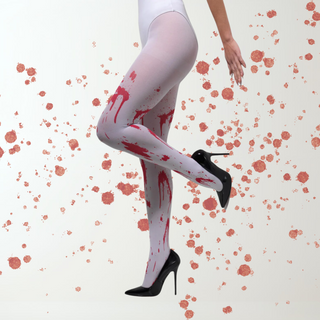 Bloody Opaque Tights – Halloween Fancy Dress Accessory The Party Hut | Balloons, Fancy Dress & Party Supplies Cheltenham