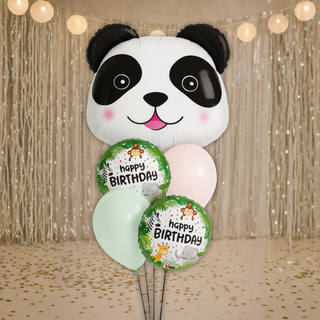 panda jungle balloon bouquet birthday display
