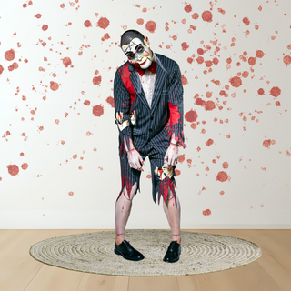 Dead Puppet Halloween Costume – Twisted Marionette Outfit with Mask XL The Party Hut | Balloons, Fancy Dress & Party Supplies Cheltenham
