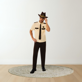 Adults Sheriff Fancy Dress Costume – Cowboy Lawman Outfit XL The Party Hut | Balloons, Fancy Dress & Party Supplies Cheltenham