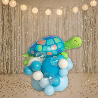 Turtle Balloon Stack under the sea party décor