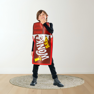 Kids Wonka Bar Costume – Chocolate Bar Tunic One Size Fits All The Party Hut | Balloons, Fancy Dress & Party Supplies Cheltenham