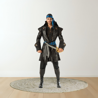 Adults Pirate Buccaneer Costume – Fancy Dress Jacket Set Medium The Party Hut | Balloons, Fancy Dress & Party Supplies Cheltenham