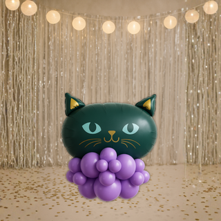 black cat balloon stack on LILAC base