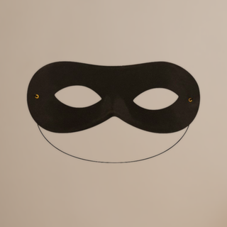 Black Eye Mask for fancy dress and superhero costumes, perfect for masquerade parties and Halloween disguises.