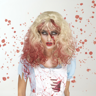 Bloody Alice Zombie Wig – Adults Blonde & Red Halloween Wig The Party Hut | Balloons, Fancy Dress & Party Supplies Cheltenham