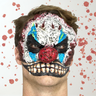 Scary Clown Face Prosthetic – Halloween Horror Mask The Party Hut | Balloons, Fancy Dress & Party Supplies Cheltenham