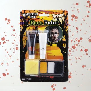 Spooky Halloween Face Paint Kit – Zombie Look The Party Hut | Balloons, Fancy Dress & Party Supplies Cheltenham