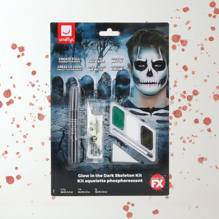 Glow in the Dark Skeleton Make-Up Kit – Halloween FX The Party Hut | Balloons, Fancy Dress & Party Supplies Cheltenham