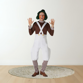 Adults Oompa Loompa Costume – Chocolate Factory Fancy Dress Small (86-94cm) The Party Hut | Balloons, Fancy Dress & Party Supplies Cheltenham