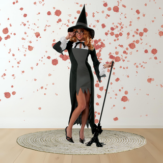 Adults Puritan Witch Costume – Dress & Hat One Size Fits Most The Party Hut | Balloons, Fancy Dress & Party Supplies Cheltenham