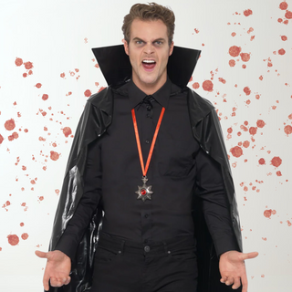 Reversible PVC Vampire Cape – Halloween Cloak The Party Hut | Balloons, Fancy Dress & Party Supplies Cheltenham