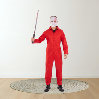 Adults Red Boiler Suit Costume – Halloween Fancy Dress X-Large (46-48") The Party Hut | Balloons, Fancy Dress & Party Supplies Cheltenham
