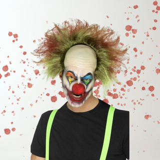 Sinister Clown Wig – Multi-Coloured | Adults Halloween Wig The Party Hut | Balloons, Fancy Dress & Party Supplies Cheltenham