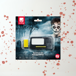 Skeleton Makeup Kit – Smiffys Halloween FX Face Paint Set The Party Hut | Balloons, Fancy Dress & Party Supplies Cheltenham