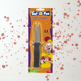 Slide-In Dagger Costume Prop – Safe Play Accessory The Party Hut | Balloons, Fancy Dress & Party Supplies Cheltenham