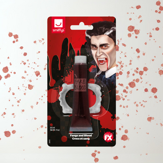 Vampire Fangs with Fake Blood Tube – Halloween Makeup & Accessories The Party Hut | Balloons, Fancy Dress & Party Supplies Cheltenham